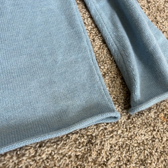 Lovers + Friends' Mercer Sweater Dusty Blue Tie Long Sleeve Wool Mix Size Small - Picture 5 of 12